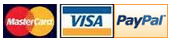 payments accepted - mastercard, visa & paypal