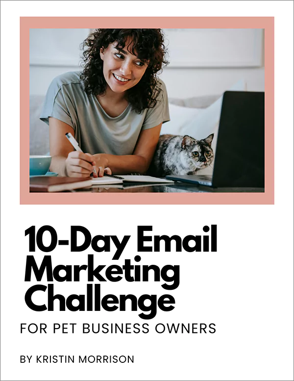 10-day pet biz email marketing challenge book cover
